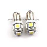 12V Car LED Lamp White Ba9s 5050 5SMD LED License Plate Light Bulb