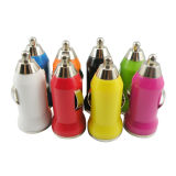Colorful Mini Bullet USB Car Charger Adapter for iPhone 7 6 6s Samsung Smartphones