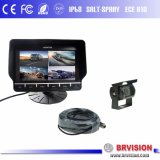 7 Inch Digital LCD Quad Monitor System with Touch Button