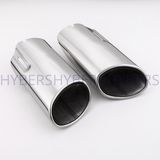 Pair Polished 304 Stainless Steel Exhaust Tip Tailpipe Hsa1230