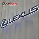 3D Chrome Silver Color Car Showroom LED Lighting Thermoforming Auto Car Logo Sign