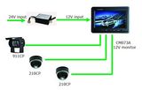 7 Inches Car Rear View Camera Parking Sensor