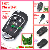 Auto Remote Key with Fsk433MHz 3 Buttons 4D60 Chip for Chevrolet