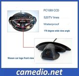 Wide Viewing Angle CCD Car Logo Front View Camera for Nissan Series