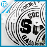 Black and White Two Colors Custom Text Logo Round Sticker