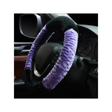 Universal Car Steering-Wheel Cover Winter Warm Cute Imitation Rex Rabbit Velvet Steering Wheel Cover Plus Drill Funda Volante