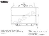 Excellent Quality Aluminum Radiator for Mazda 323mt