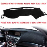 Dashmat Dashboard Cover Dash Mat Dash Board Cover for Honda Accord 9th 2013-2017