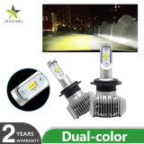 12000r/Min Dual Color Temperature LED Headlight Bulbs H4