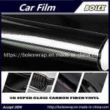 Black Glossy 5D Carbon Fiber Car Full Body Vinyl  1.52*18m
