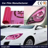 Self-Adhesive Pink Color Car Headlight Film Car Tint Vinyl Films 30cmx9m