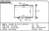 95-98 Odyssey Ex Aluminium Brazed Radiator