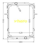 Cooling system All Aluminum Radiator for Truck Dfg Tianlong 1301k0100-010