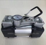 Heavy Duty Double Cylinder Car Air Compressor with Metal Body