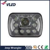 Pair of Black 8 Inch LED Headlight Work Light Replacement for Jeep Wrangler Jk 2 Door 4 Door Landrover Defender