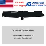 Us Dashmat Dash Cover Dash Board Dashboard Mat for 1981-1987 Chevrolet Full Size