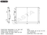Good-quality Renault radiator for Megane (1.9) '95-mt