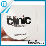 Round PVC White Label Stickers with ISO/Ts16949 Certified