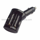Car Cigarette Lighter Charger for 2 AA/AAA Rechargeable Batteries