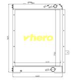 Auto Parts Cooling System Aluminum Radiator for Technical Vehicle Liugong 915