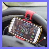 Clip Car Vehicle Mount Cradle Steering Wheel Car Holder for iPhone 7 Plus 6s Plus Samsung S8 Edge S7 HTC Smart Phone GPS