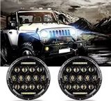 78W LED Headlight with DRL, Waterproof 7