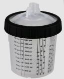 Paint Preparation System with Disposable Inner Liner and Cup