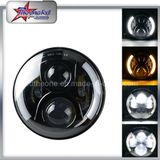 High Low Beam Halo 7 Inch LED Headlights for Jeep