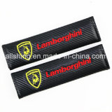 Lamborghini Car Logo Seat Belt Carbon Covers Shoulder Pads