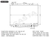 Engine Parts Aluminum Radiator for Isuzu Rodeo 3.2l'98-03AT