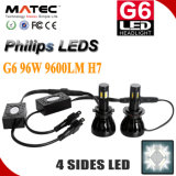 New G6 Phillips LEDs 96W 9600lm Auto Car LED Headlight