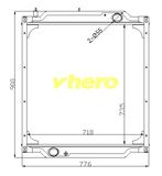 Auto Radiator Heat Exchanger for Truck Sinotruck HOWO Wg9725530011