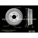 Car Brake Drum 80002 for Gmc