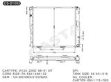 Efficient cooling aluminum auto radiator for Benz W124/200d'88-91 mt