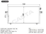 Replace use auto condenser for Nissan Cefiro A32'98