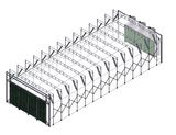 Ce Certified Spraying Booth Retractable Spray Booth