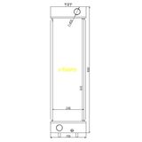Auto Parts Heat Exchanger Auto Radiator for Technical Vehicle Komatsu160-7
