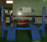 Four Post Lift Casters Hydraulic with Second Scissor Cart for Wheel Alignment