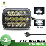 Brightest 5X7 7X6 Dual Beam Sealed Beam Projector Truck LED Headlights with DRL for Jeep Cherokee Xj Yj