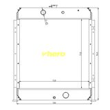 Heat Exchanger Aluminum Auto Radiator for Technical Vehicle Liugong 205