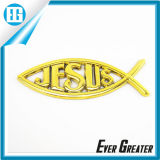 3D Chrome Christian Jesus Fish Emblem Decal for Auto Car Truck