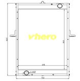 Auto Parts Heat Exchanger Aluminum Radiator for Truck Foton Auman H0130020029A0