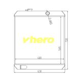 Heat Exchanger Cooler Aluminum Radiator for Technical Vehicle Liugong 908c