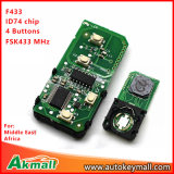 PCB Board Smart Remote Key Without Shell for 271451-0500 Toyota 433MHz with 4 Buttons
