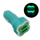 Universal Dual Port USB Trave Adapter Car Charger with LED Indicator