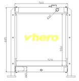 Cooling System Auto Radiator for Technical Vehicle XCMG Ec80