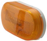 Oval LED Trailer Clearance Light (Side Marker Light With Reflector)