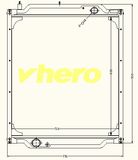 Auto Spare Parts Auto Radiator for Truck Sinotruck HOWO Wg9725530231