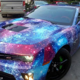 Hot Selling 1.52*30m Air Bubble Free Star Galaxy and Lightning Car Wrapping PVC Car Vinyl Wrap Sticker for Car Body