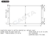 Perfect aluminum radiator for Golf 3/Jetta/Vento'91-mt